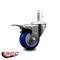 Service Caster 3'' Blue Poly Wheel Swivel 7/16'' Stem Caster with Total Lock Brake SCC-GRTTL20S314-PPUB-BLUE-716138 - alternate 2